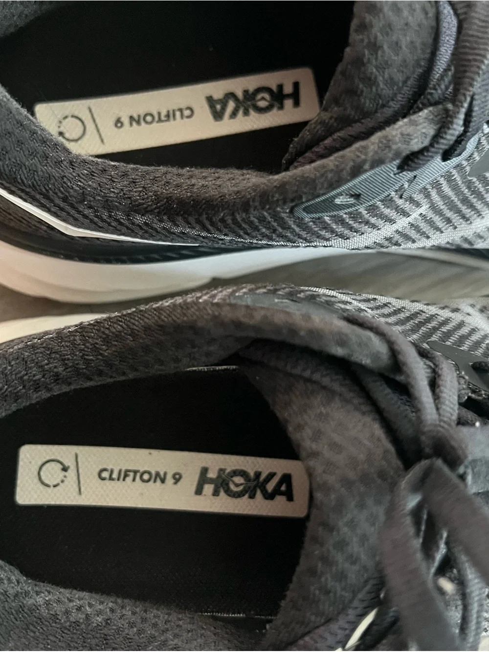 Hoka Black Athletic Running Shoes
